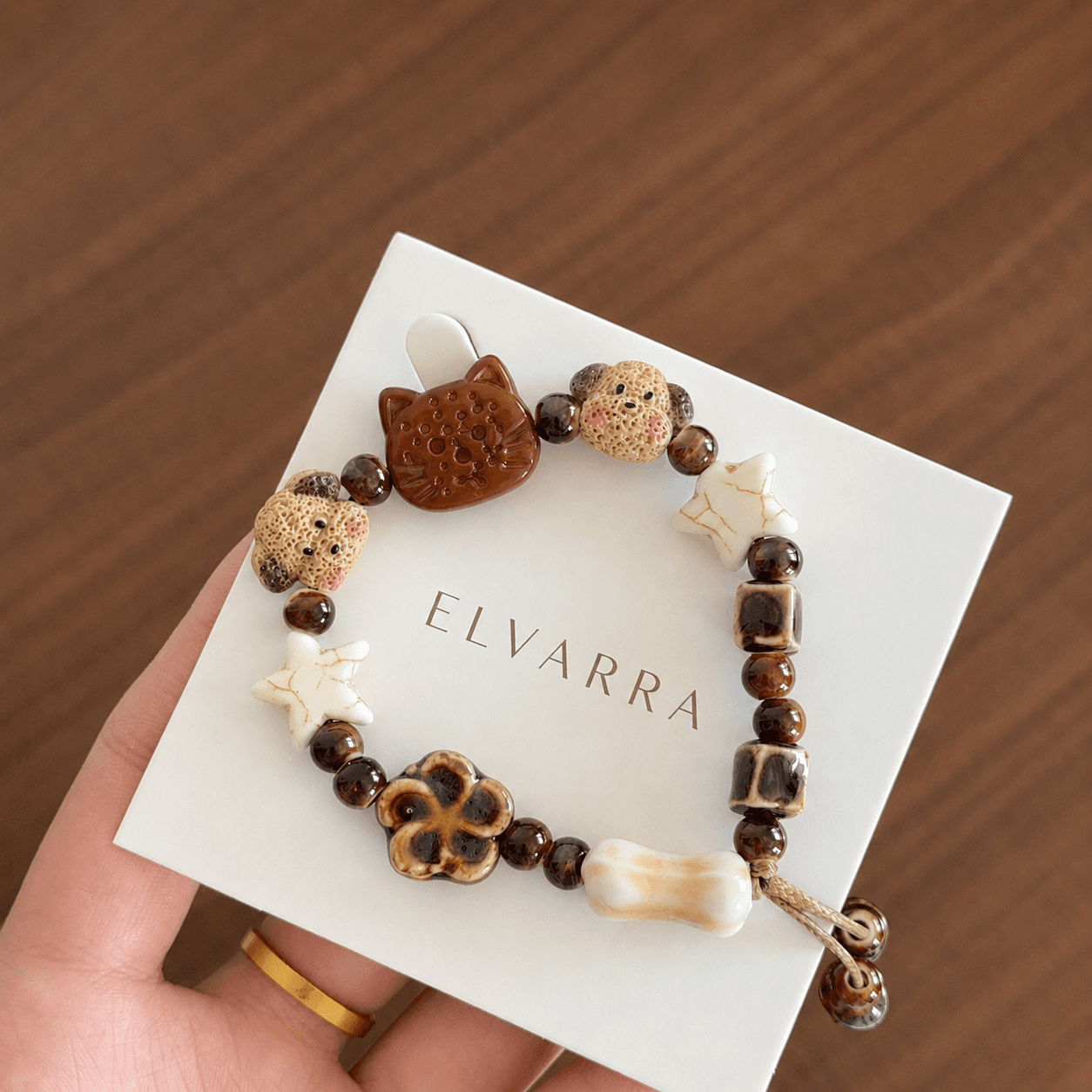 Elvarra Ceramic Pet Charm Bracelet