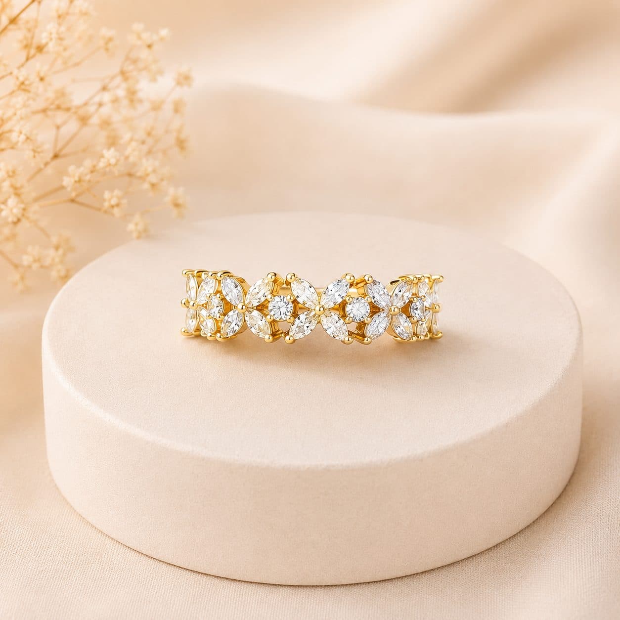 Elvarra Flower Shaped Ring